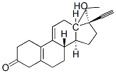 17Α-乙炔基-18-甲基-雌甾-5(10),9(11)-二烯-17Β-醇-3-酮 结构式
