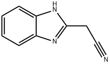 (2-ベンゾイミダゾリル)アセトニトリル 化学構造式