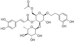 乙酰麦角甾苷 结构式