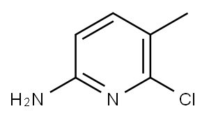 6-クロロ-5-メチルピリジン-2-アミン 化学構造式