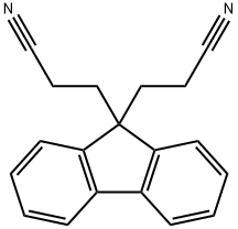 3,3'-(9H-フルオレン-9-イリデン)ジプロピオノニトリル 化学構造式