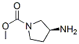 1-Pyrrolidinecarboxylicacid,3-amino-,methylester,(3S)-(9CI) Structure