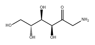 1-アミノ-1-デオキシ-D-フルクトース 化学構造式