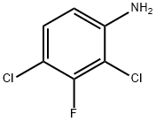 2,4-二氯-3-氟苯胺 结构式