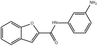 2-Benzofurancarboxamide,N-(3-aminophenyl)-(9CI) Structure