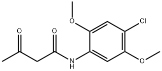 4'-クロロ-2',5'-ジメトキシアセトアセトアニリド 化学構造式