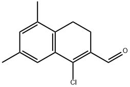 1-CHLORO-5,7-DIMETHYL-3,4-DIHYDRO-NAPHTHALENE-2-CARBALDEHYDE Structure
