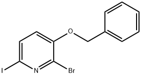 3-(Benzyloxy)-2-bromo-6-iodopyridine Structure