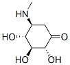 Cyclohexanone, 2,3,4-trihydroxy-5-(methylamino)-, (2R,3S,4R,5S)- (9CI) Structure