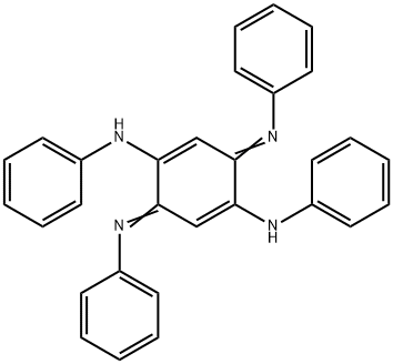 N,N'-Diphenyl-2,5-bis(phenylamino)-1,4-benzoquinone diimine Structure