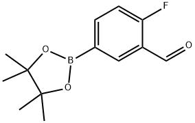 4-フルオロ-3-ホルミルフェニルボロン酸ピナコールエステル 化学構造式