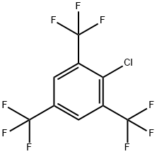 2-クロロ-1,3,5-トリス(トリフルオロメチル)ベンゼン 化学構造式