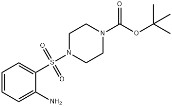 4-(2-AMINOBENZENESULFONYL)PIPERAZINE-1-CARBOXYLIC ACID TERT-BUTYL ESTER Structure