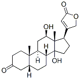 (5beta)-12,beta,14-dihydroxy-3-oxocard-20(22)-enolide Struktur