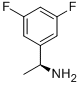 (S)-1-(3,5-ジフルオロフェニル)エタンアミン 化学構造式