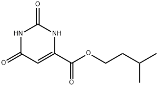 4-PyriMidinecarboxylic acid, 1,2,3,6-tetrahydro-2,6-dioxo-, 3-Methylbutyl ester Structure