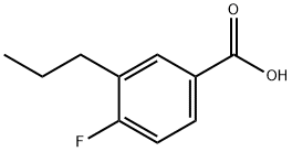 4-氟-3-丙基苯甲酸, 445018-80-4, 结构式