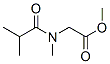 Glycine,  N-methyl-N-(2-methyl-1-oxopropyl)-,  methyl  ester Structure