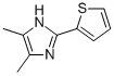 1H-Imidazole,  4,5-dimethyl-2-(2-thienyl)- Structure