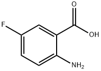 2-氨基-5-氟苯甲酸, 446-08-2, 结构式