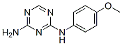 2-N-(4-甲氧基苯基)-1,3,5-三嗪-2,4-二胺 结构式