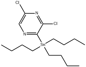 2 -氯- 5 -(三正丁基锡)嘧啶 结构式