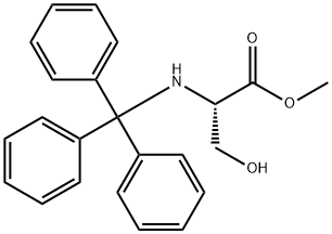 N-三苯甲基-L-丝氨酸甲酯, 4465-44-5, 结构式