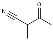 2-メチル-3-オキソブタンニトリル 化学構造式