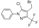 4-Bromomethyl-5-chloro-1-phenyl-3-trifluoromethyl-1H-pyrazole Structure