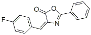 2-フェニル-4-(4-フルオロベンジリデン)-2-オキサゾリン-5-オン 化学構造式