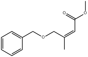 (2Z)-3-Methyl-4-(benzyloxy)-2-butenoic Acid Methyl Ester Structure