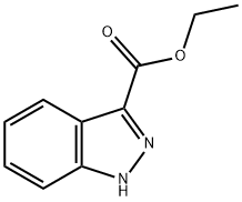 1H-インダゾール-3-カルボン酸エチル 化学構造式