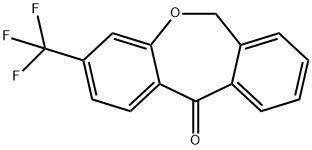 3-(トリフルオロメチル)ジベンゾ[B,E]オキセピン-11(6H)-オン 化学構造式