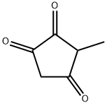 1-メチルシクロペンタン-2,3,5-トリオン 化学構造式