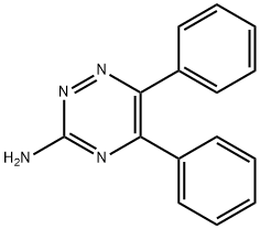 5,6-ジフェニル-1,2,4-トリアジン-3-アミン 化学構造式
