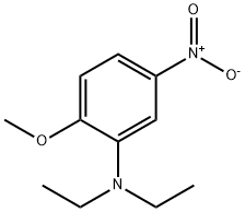 N,N-ジエチル-2-メトキシ-5-ニトロベンゼンアミン 化学構造式