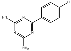 2,4-ジアミノ-6-(4-クロロフェニル)-1,3,5-トリアジン 塩化物 化学構造式