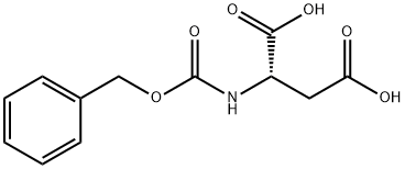 N-カルボベンゾキシ-DL-アスパラギン酸 化学構造式