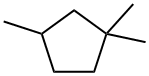 1,1,3-トリメチルシクロペンタン 化学構造式