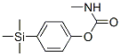 メチルカルバミン酸4-トリメチルシリルフェニル 化学構造式