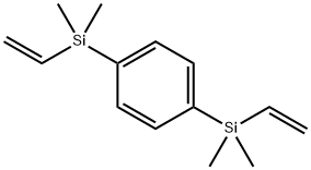 1,4-ビス(ビニルジメチルシリル)ベンゼン 化学構造式