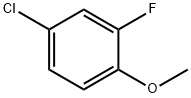 2-フルオロ-4-クロロアニソール 化学構造式