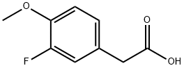 3‐フルオロ‐4‐メトキシフェニル酢酸 化学構造式