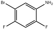 5-ブロモ-2,4-ジフルオロアニリン 化学構造式