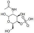 [(2R,3R,4R,5R)-5-acetamido-4,6-dihydroxy-2-(hydroxymethyl)oxan-3-yl] hydrogen sulfate Structure