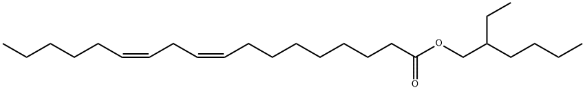(9Z,12Z)-9,12-オクタデカジエン酸2-エチルヘキシル 化学構造式
