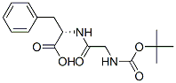 (叔丁氧羰基)甘氨酰-L-苯丙氨酸, 4530-37-4, 结构式