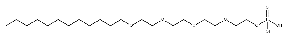 3,6,9,12-tetraoxatetracosyl dihydrogen phosphate Structure