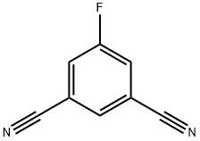5-フルオロイソフタロニトリル(1,3-ジシアノ-5-フルオロベンゼン) 化学構造式
