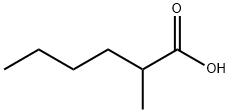2-メチルヘキサン酸 化学構造式